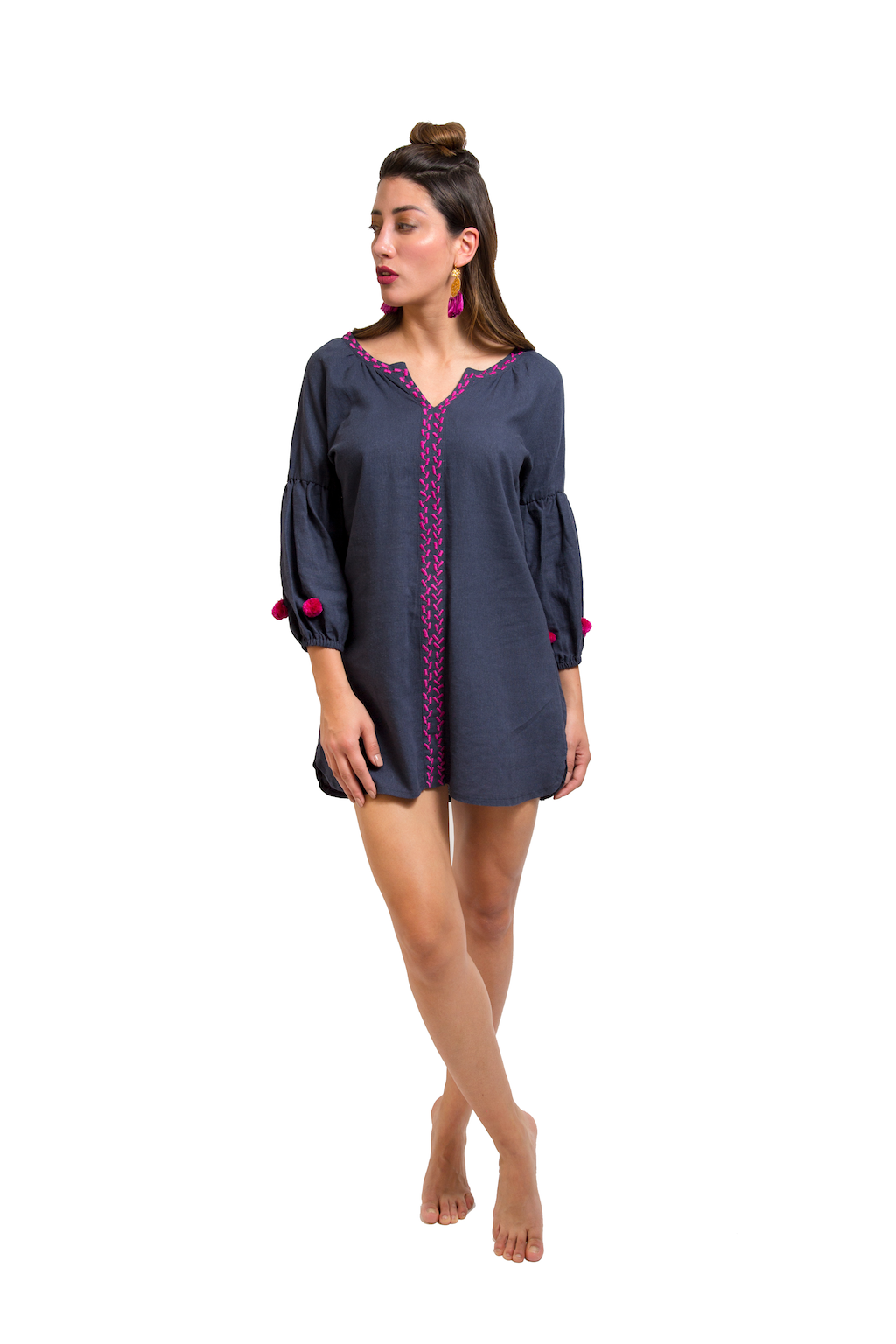 Bugambilia Linen Dress