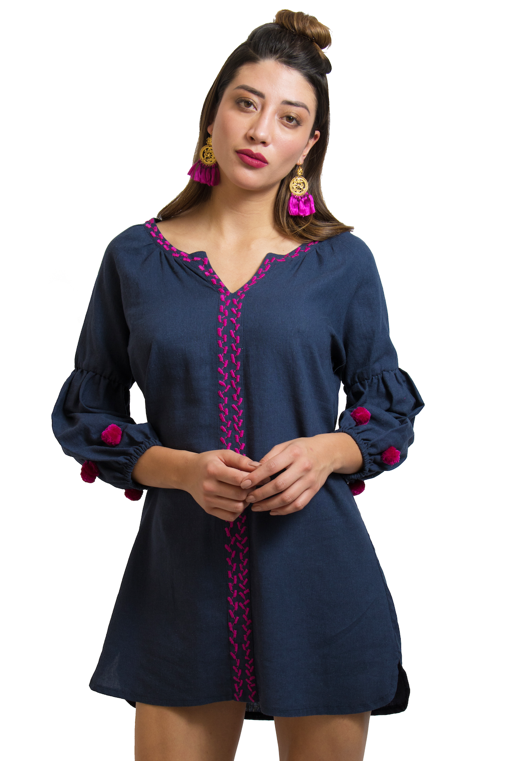 Bugambilia Linen Dress