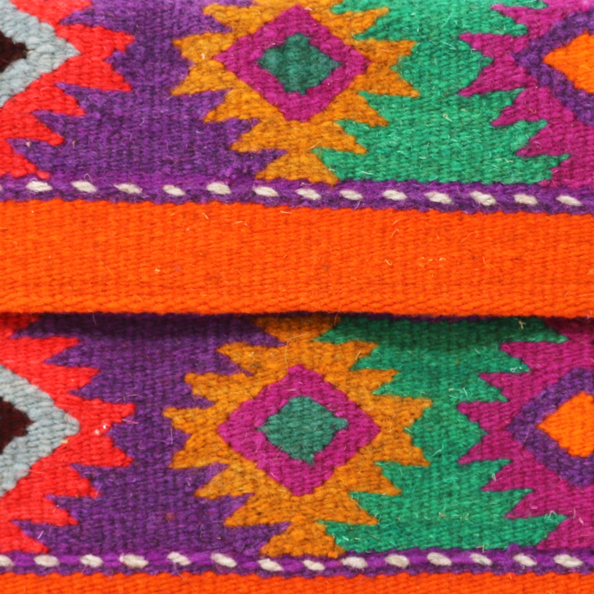 Dainzú Orange Wool Clutch