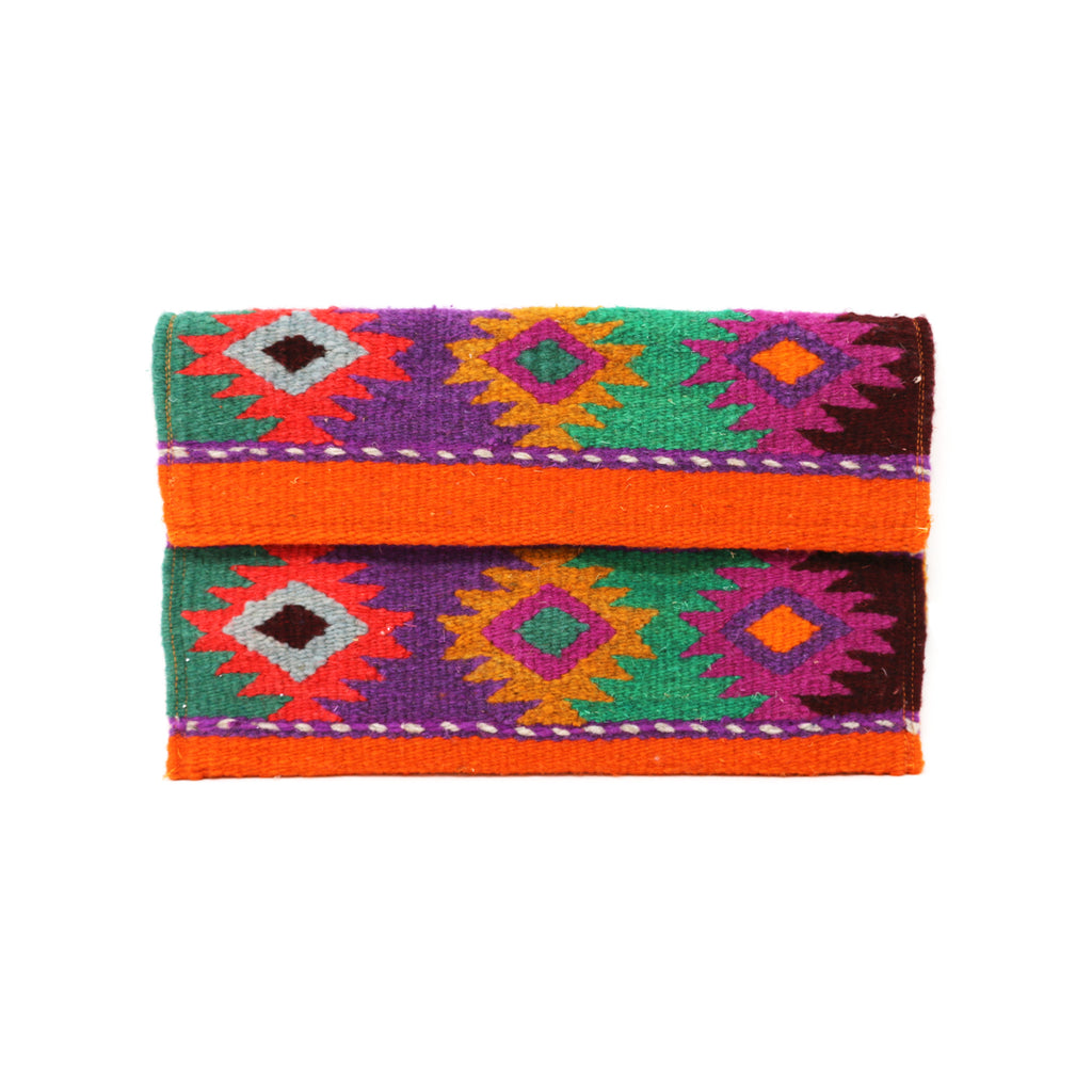 Dainzú Orange Wool Clutch