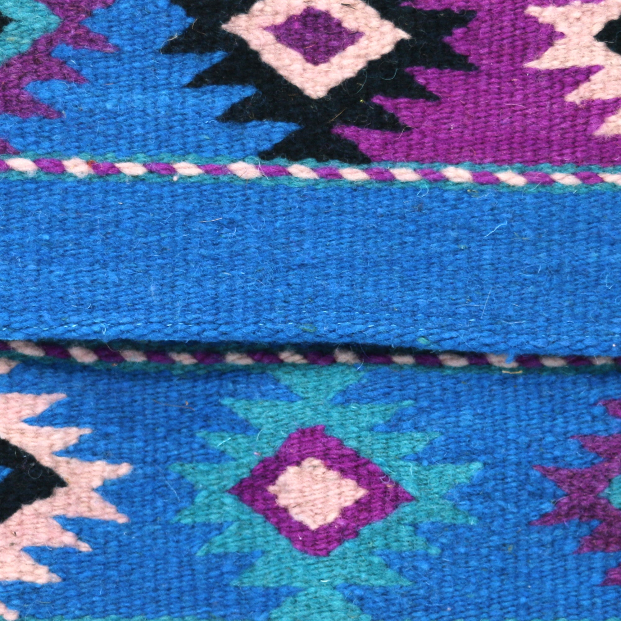 Dainzú Blue Wool Clutch