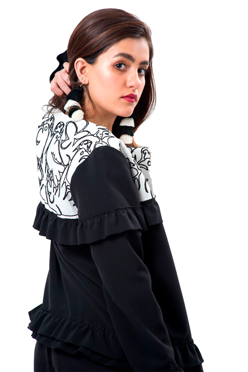 Black & White Ayautla Blazer